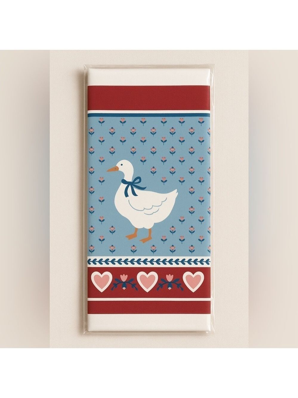 Vintage Goose Plastic Tablecover NEW 54”x96” Forget Me Not by American Greetings